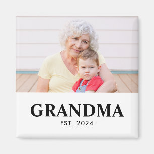 Oma Established Foto-Geschenk Magnet
