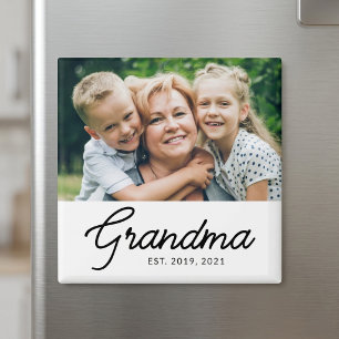 Oma Established Foto-Geschenk Magnet