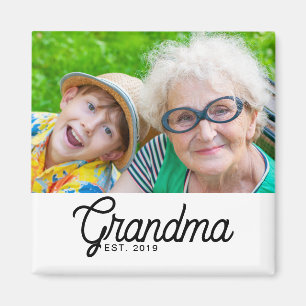 Oma Established Foto-Geschenk Magnet
