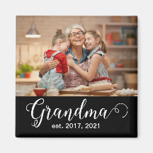 Oma Established Schrift Geschenk Foto
