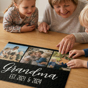 Oma Established Schwarz 3 Foto Weiß Schriftzug