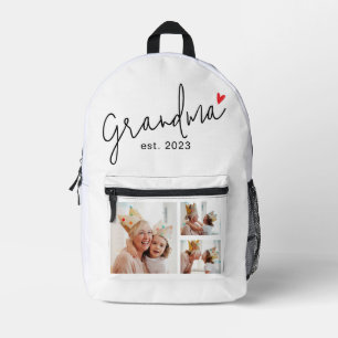 Oma Established Script 3 Foto Bedruckter Rucksack