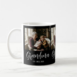 Oma Established Script Black 3 Foto Kaffeetasse