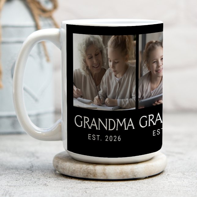 Oma Established Typography Schwarz 3 Foto Kaffeetasse (Von Creator hochgeladen)