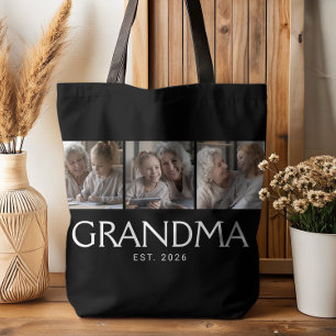Oma Established Typography Schwarz 3 Foto Tasche