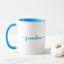 Oma etabliert | Zwei Tone Blau & Weiß Tasse