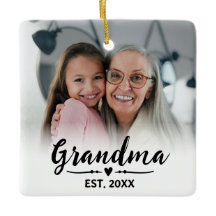 Oma etablierte Schwarzweiß-Schriftfoto