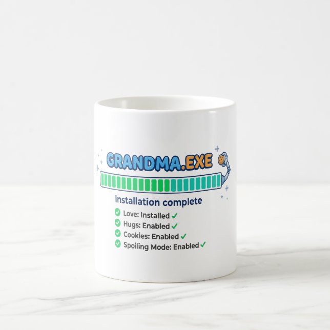 Oma.exe Lustiges Oma-Geschenk Kaffeetasse (Mittel)