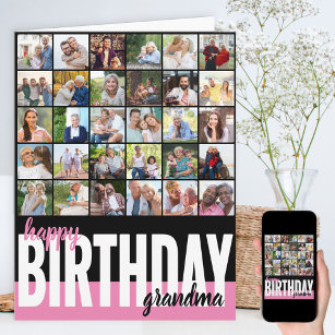 Oma Foto Collage 31 Picture Happy Birthday Karte