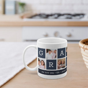 Oma Foto Collage & Grandchildren Namen Kaffeetasse