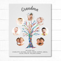 Oma-Foto-Collage-Plakat