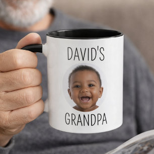 Oma Foto Großvater Tasse Personalisierter Kaffeebe