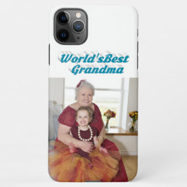 Oma Foto Himmelsblauer Typografie Muttertag iPhone 11Pro Max Hülle