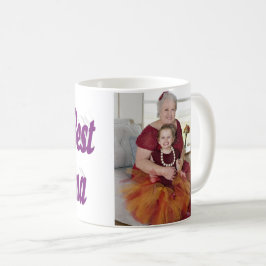 Oma Foto lila Typografie Mütter Tag Kaffeetasse