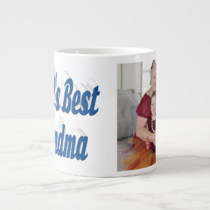 Oma-Foto Meer Blau-Typografie  Jumbo-Tasse