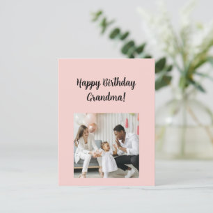 Oma Foto Personalisierter Geburtstag Postkarte
