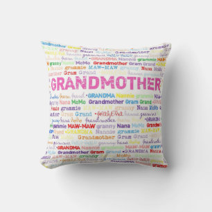 Oma Foto Throw-Kissen-Vorlage Kissen