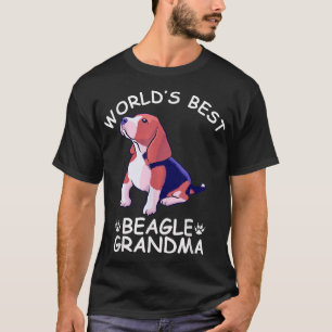 Oma Funny Granddog Dog Lov zum besten Beagle der W T-Shirt