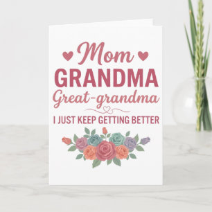 Oma für Frauen Mutter Oma Ur-Oma Karte