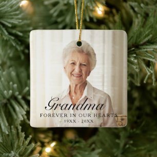 Oma für immer in unseren Herzen Foto Gedenkstätte Keramikornament