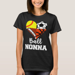 Oma Fußball Fußll Softll Skizze Spieler Oma T-Shirt