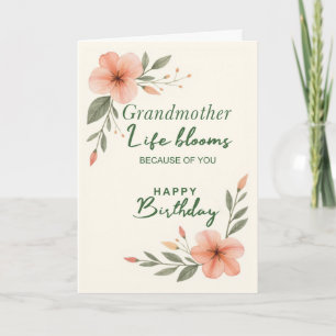 Oma Geburtstag Leben Erblüht Dank Dir Karte