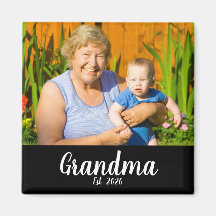 Oma gegründet Foto-Geschenkmagnet