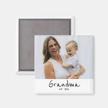 Oma gegründet Foto-Geschenkmagnet