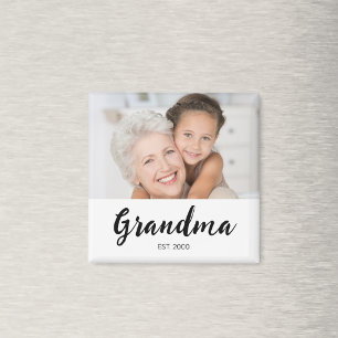 Oma gegründet Foto Großelterntag  Magnet