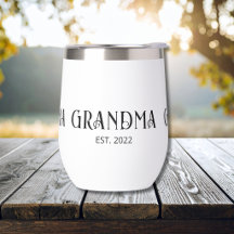 Oma gegründet Typografie Geschenk Isoliert