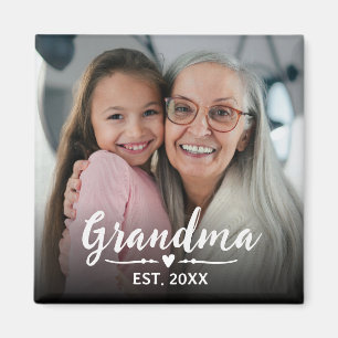 Oma gegründete Foto Großeltern-Tag Magnet