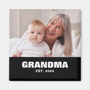 Oma gegründetes Foto Großelterntag Magnet