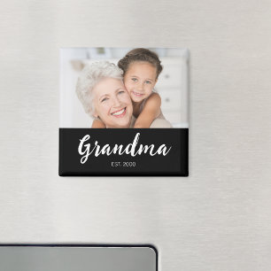 Oma gegründetes Foto Großelterntag Magnet