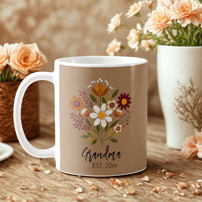 Oma Geschenk Foto Girl Blumenkaffee Tasse (Von Creator hochgeladen)