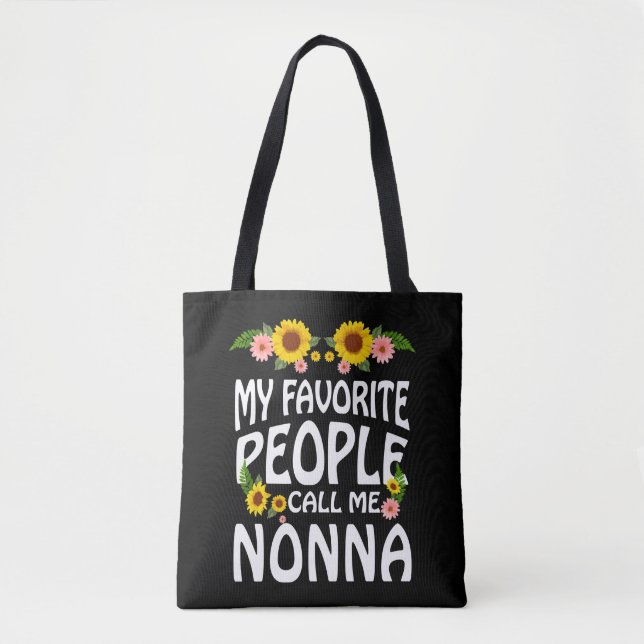 Oma Geschenk Meine Lieblingsmenschen nennen mich N Tasche (Vorderseite)
