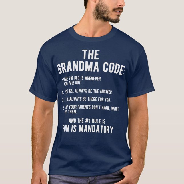 Oma Geschenk von Grandtochter Grandson, die T-Shirt (Vorderseite)
