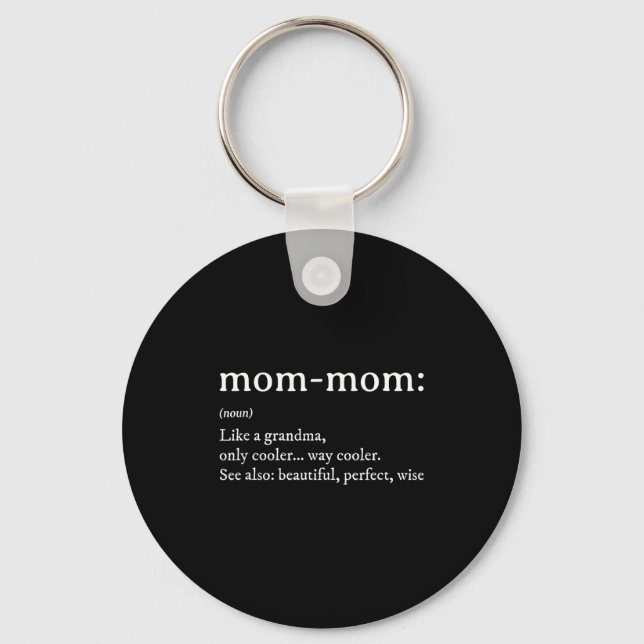 Oma-Geschenkdefinition Großmutter Müttertag Schlüsselanhänger (Vorderseite)