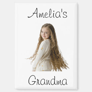 Oma Gift - Foto und Name eines Großkindes - Magnet