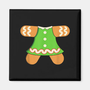 Oma-Gingerbread-Mann-Kostüm passend zu Weihnachten Magnet