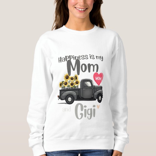 Oma Glück ist meine Mama und Gigi T - Shirt (Vorderseite)