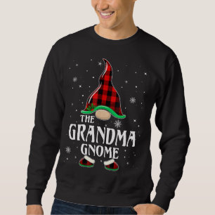 Oma Gnome Buffalo Kariert Matching Family Christ Sweatshirt
