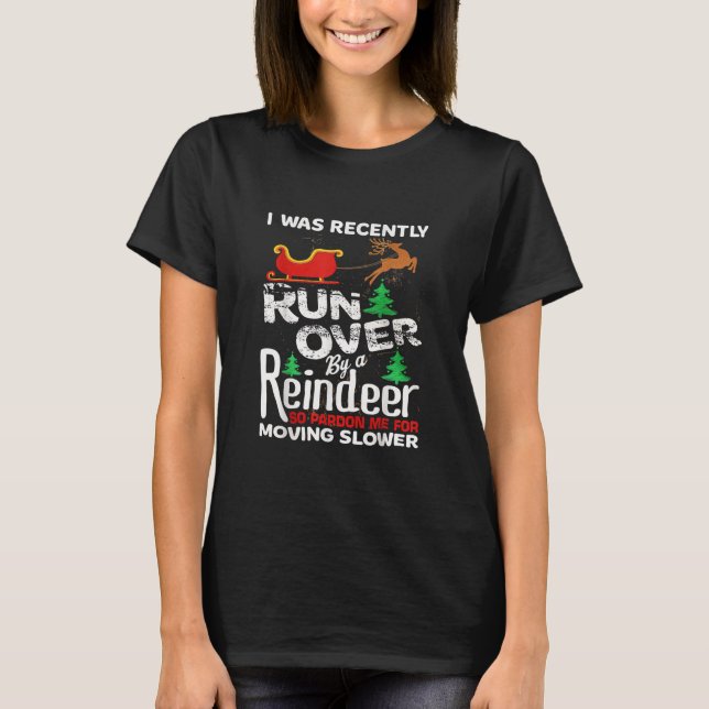 Oma Got über einen Rentier T-Shirt (Vorderseite)