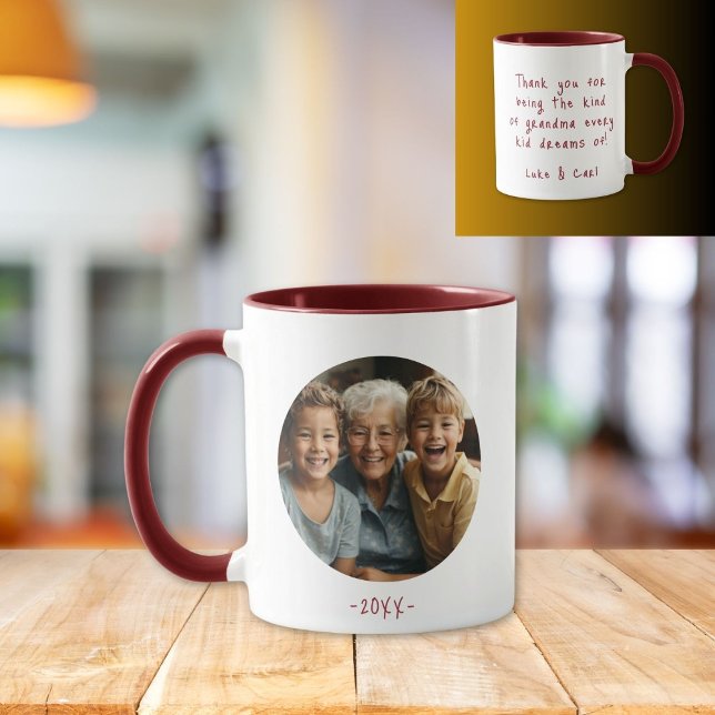 Oma Grandchildren Foto Message Coffee Tasse (Von Creator hochgeladen)