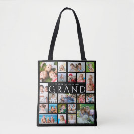Oma GRANDKIDS MACHEN LIFE GRAND 21 Foto Collage Tasche