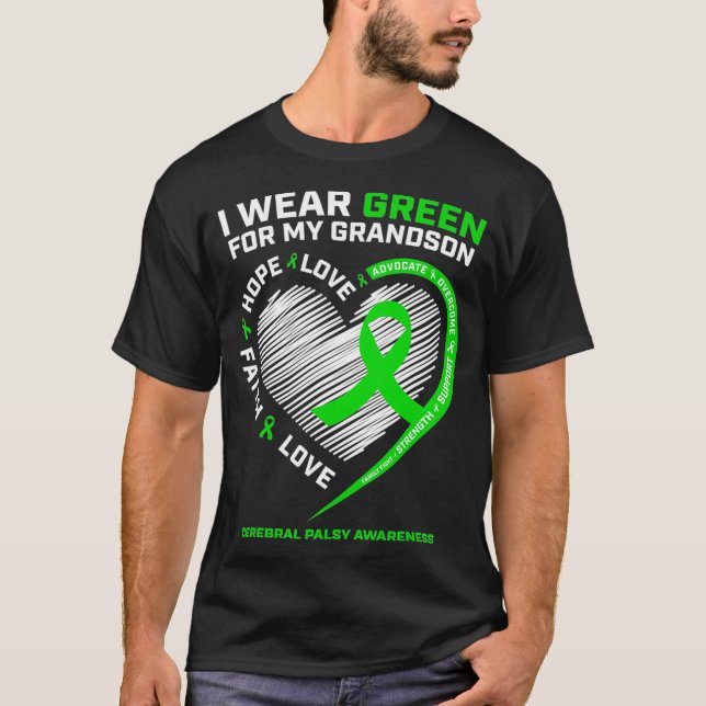 Oma Grandpa Geschenk Grüner Großvater Cerebral T-Shirt (Vorderseite)