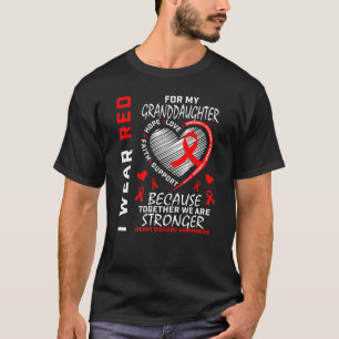 Oma Grandpa Rote Enkelin Herzkrankheit Aw T-Shirt
