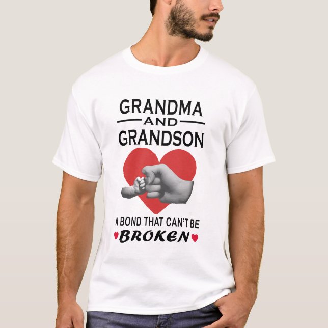 Oma Grandson Shirt, Oma und Oma Bond  T-Shirt (Vorderseite)