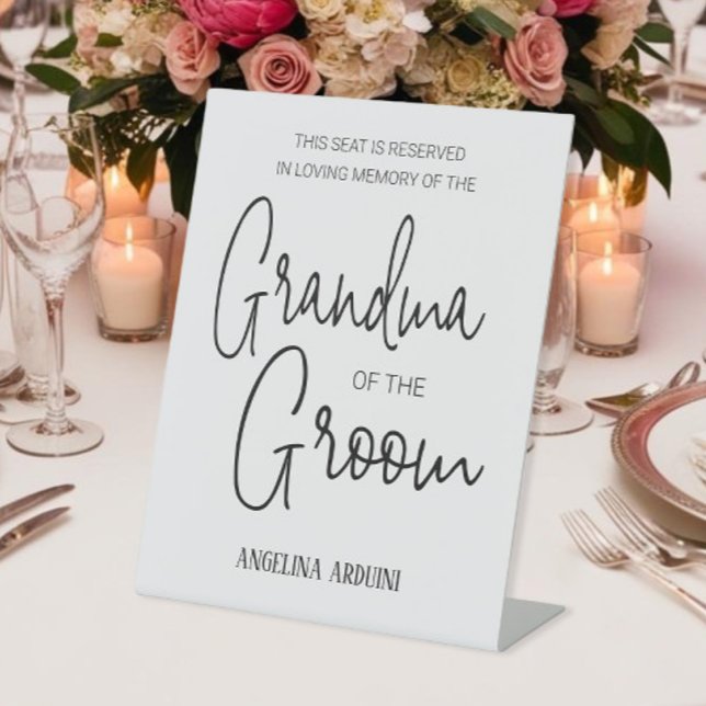 Oma Groom Gedenkstätte vorbehaltene Hochzeit des V Sockelschild (Von Creator hochgeladen)