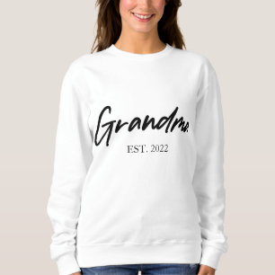 Oma Großmutter Custom Est Year Minimal einfach Sweatshirt