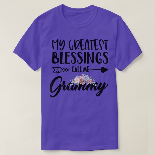Oma Großmutter Meine Beststen Segnungen nennen mic T-Shirt (Design vorne)